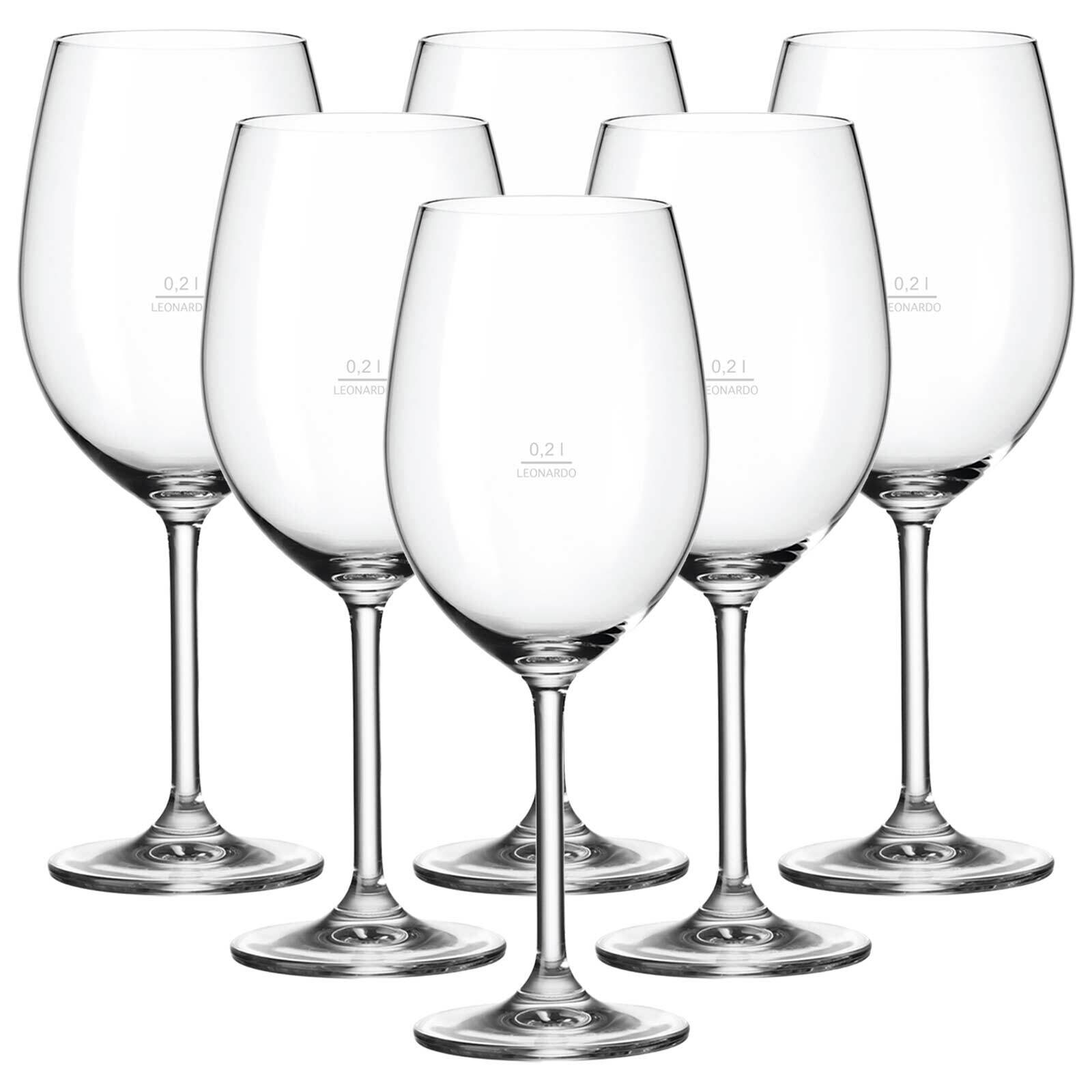 Rotweingläser geeicht Daily Gastro-Edition  6er Set