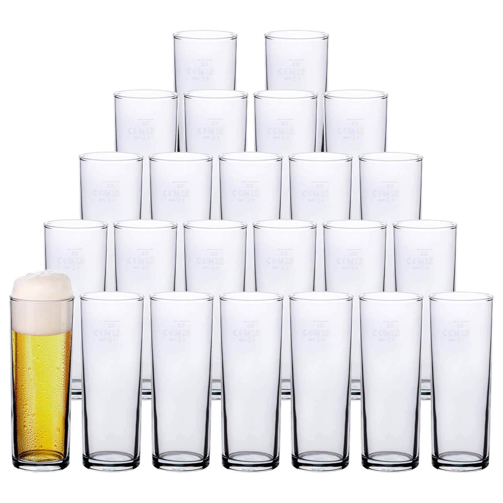 Van Well K&ouml;lschgl&auml;ser geeicht 0,2 l 24er Set 