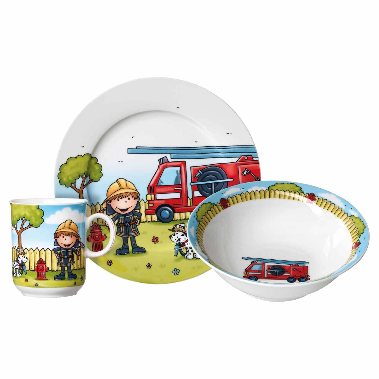 Kindergeschirr Feuerwehrmann Bernie