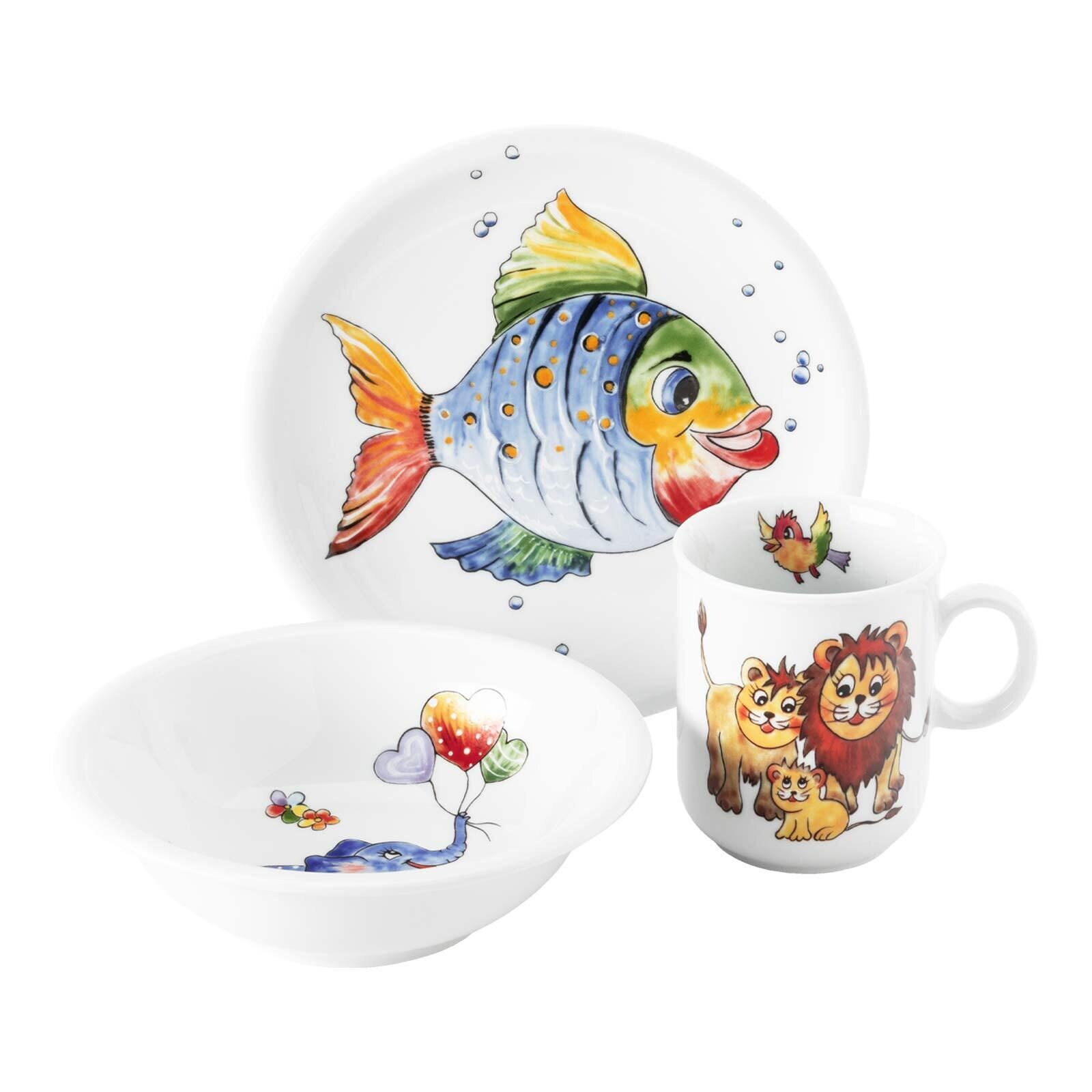 Kindergeschirr Set Compact Bunte Tierwelt