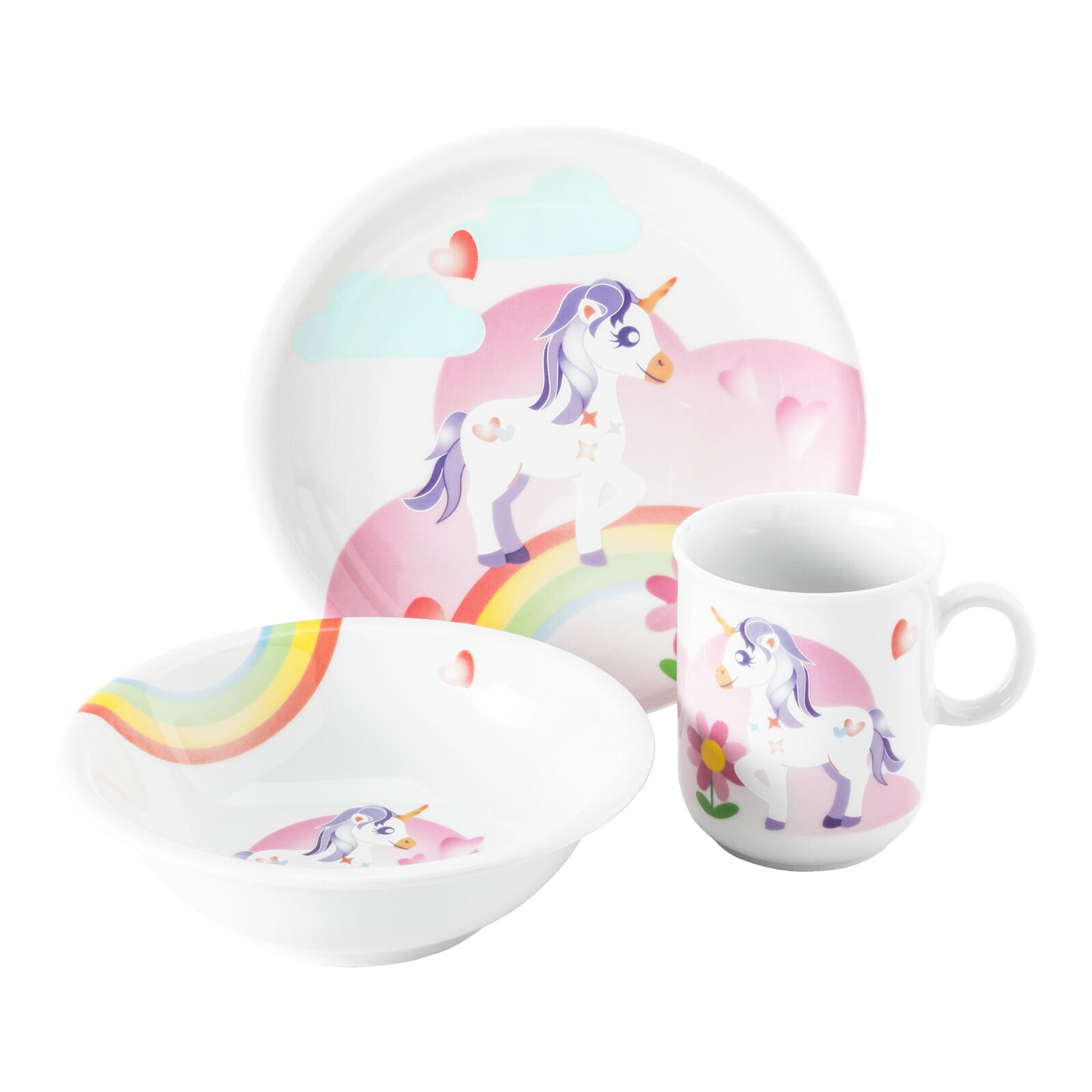 Kindergeschirr Set Compact Mein kleines Einhorn