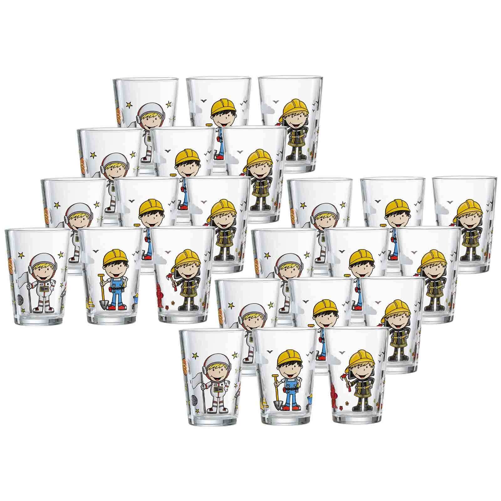 Kindergläser Berufe Jungen  24er Set