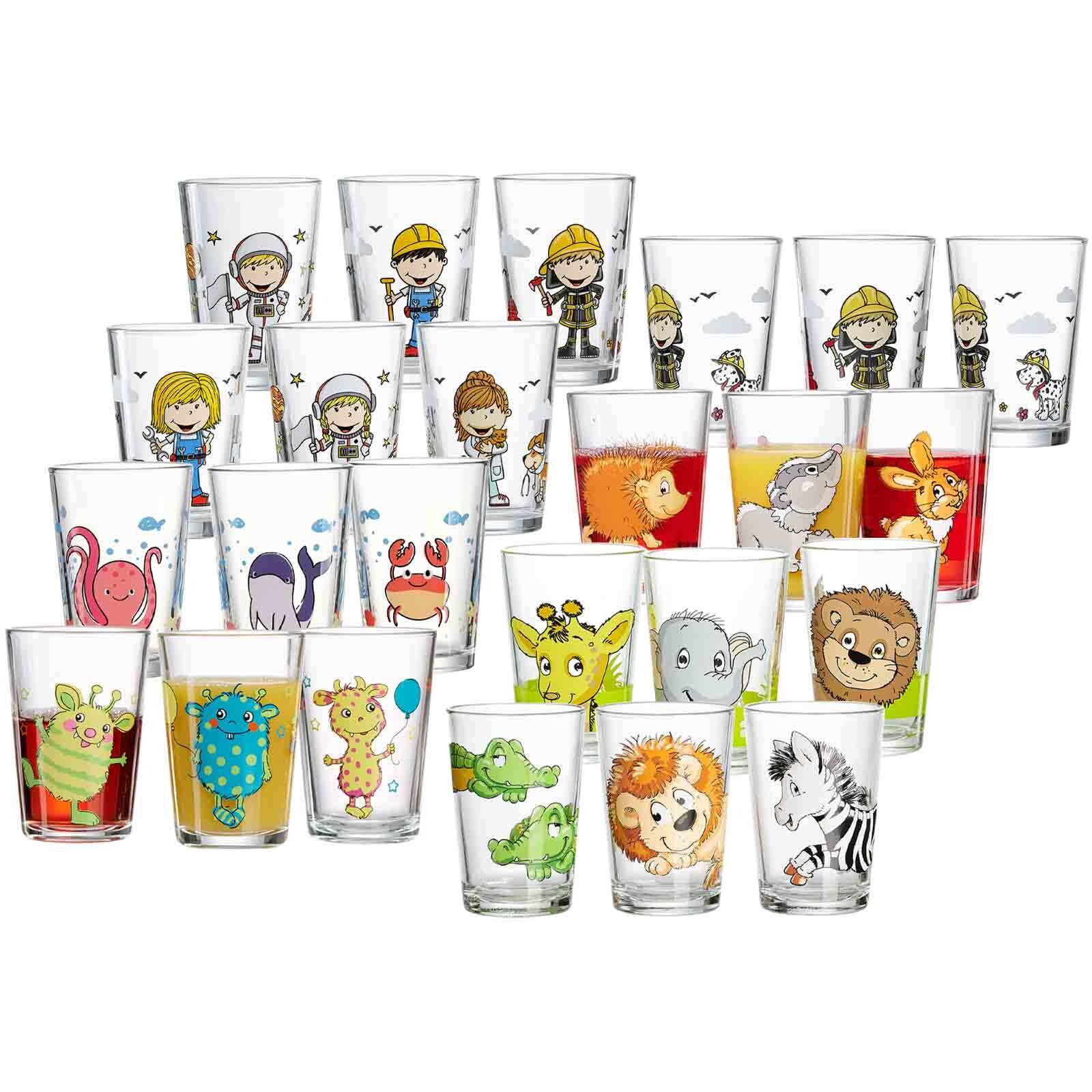 Kindergläser Tiere & Berufe  24er Set