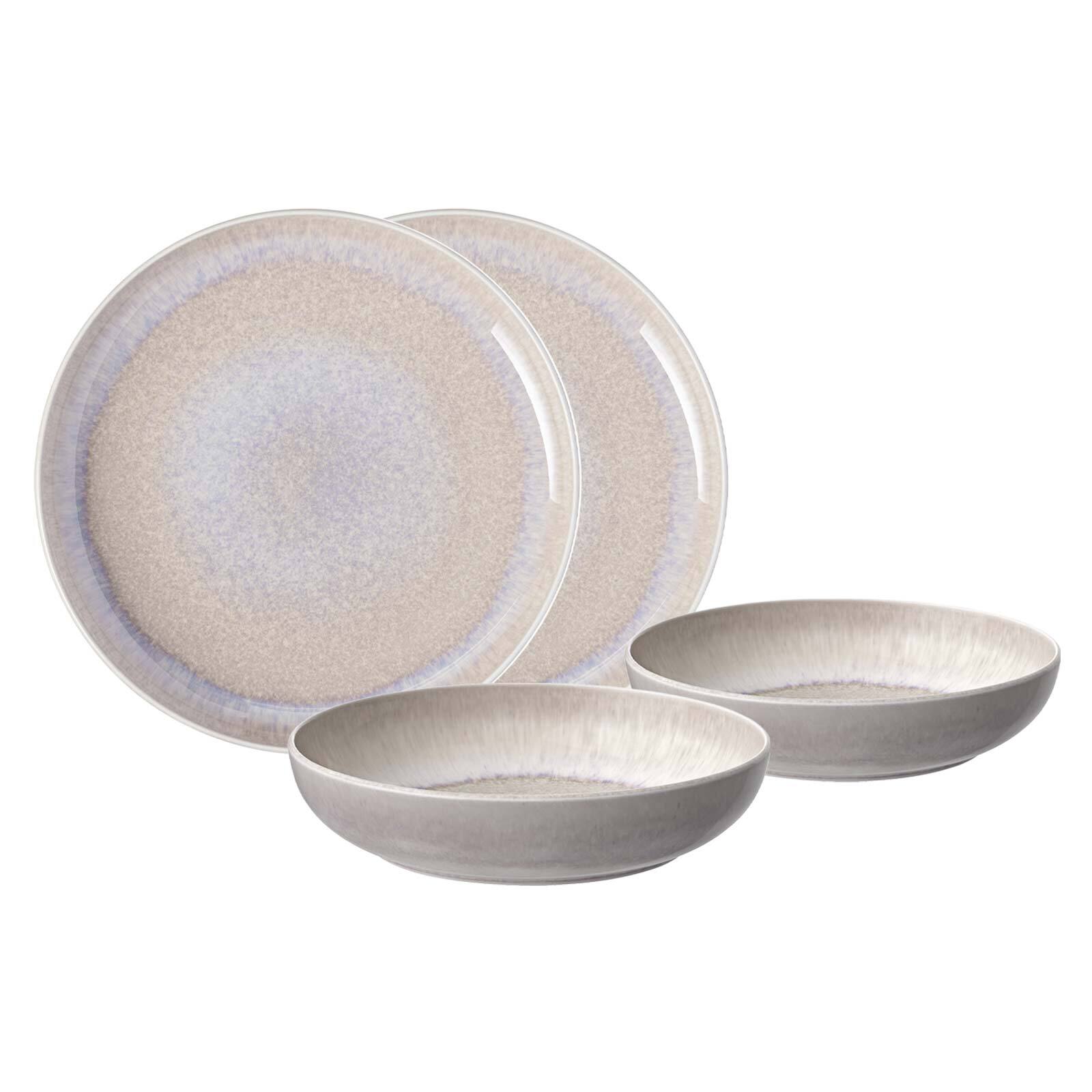 like. by Villeroy & Boch Tafel-Set Perlemor Sand 4er Set 