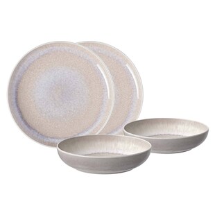 like. by Villeroy & Boch Tafel-Set Perlemor Sand 4er Set 