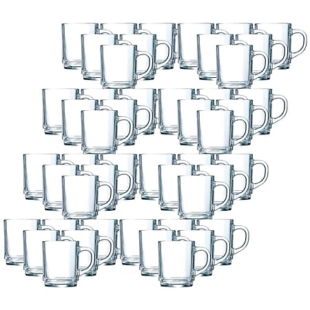 LUXENTU Teegläser Kaffeegläser 0,25 l 48er Set 