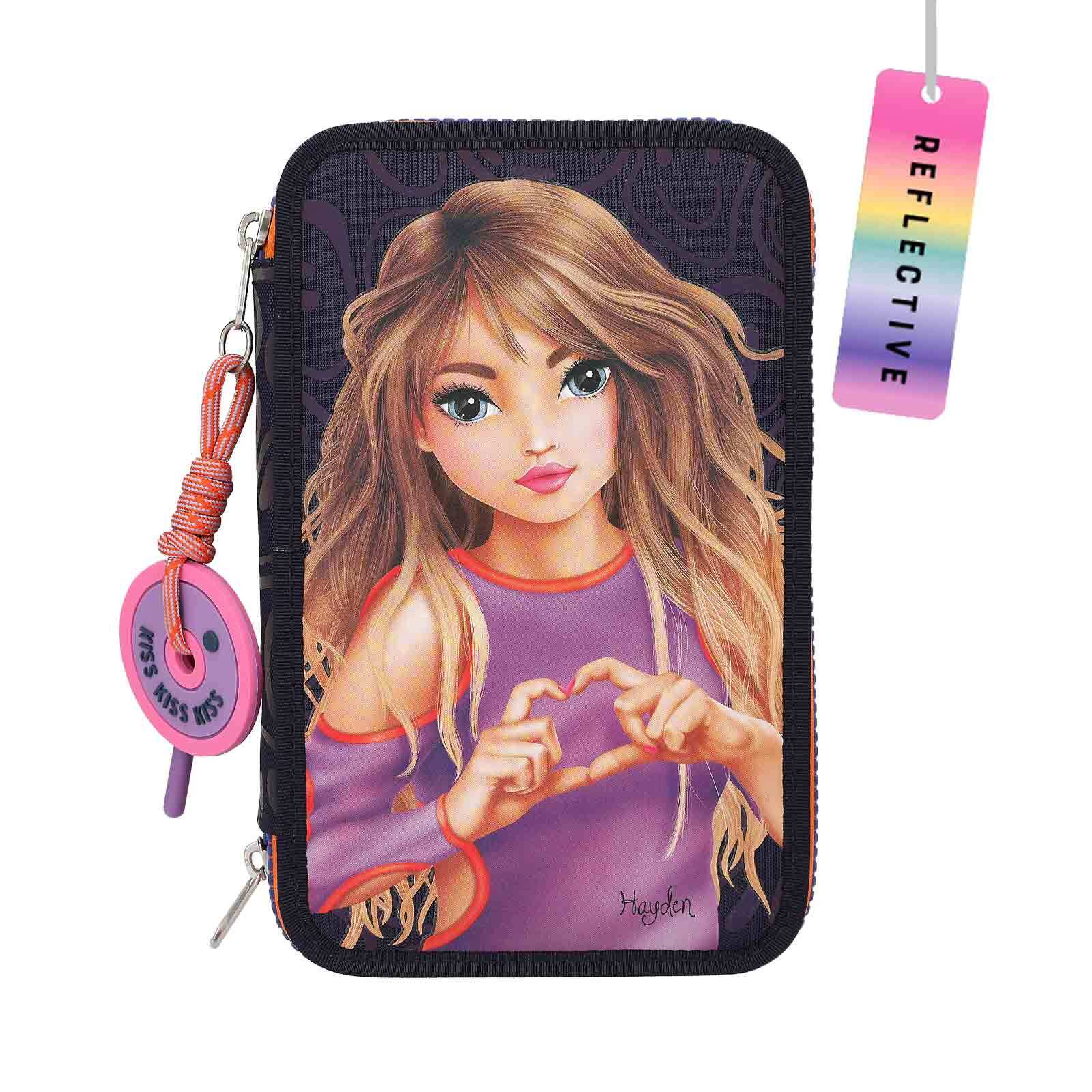 Depesche 3-Fach Federtasche Night Light inkl. Stifte TOPModel 