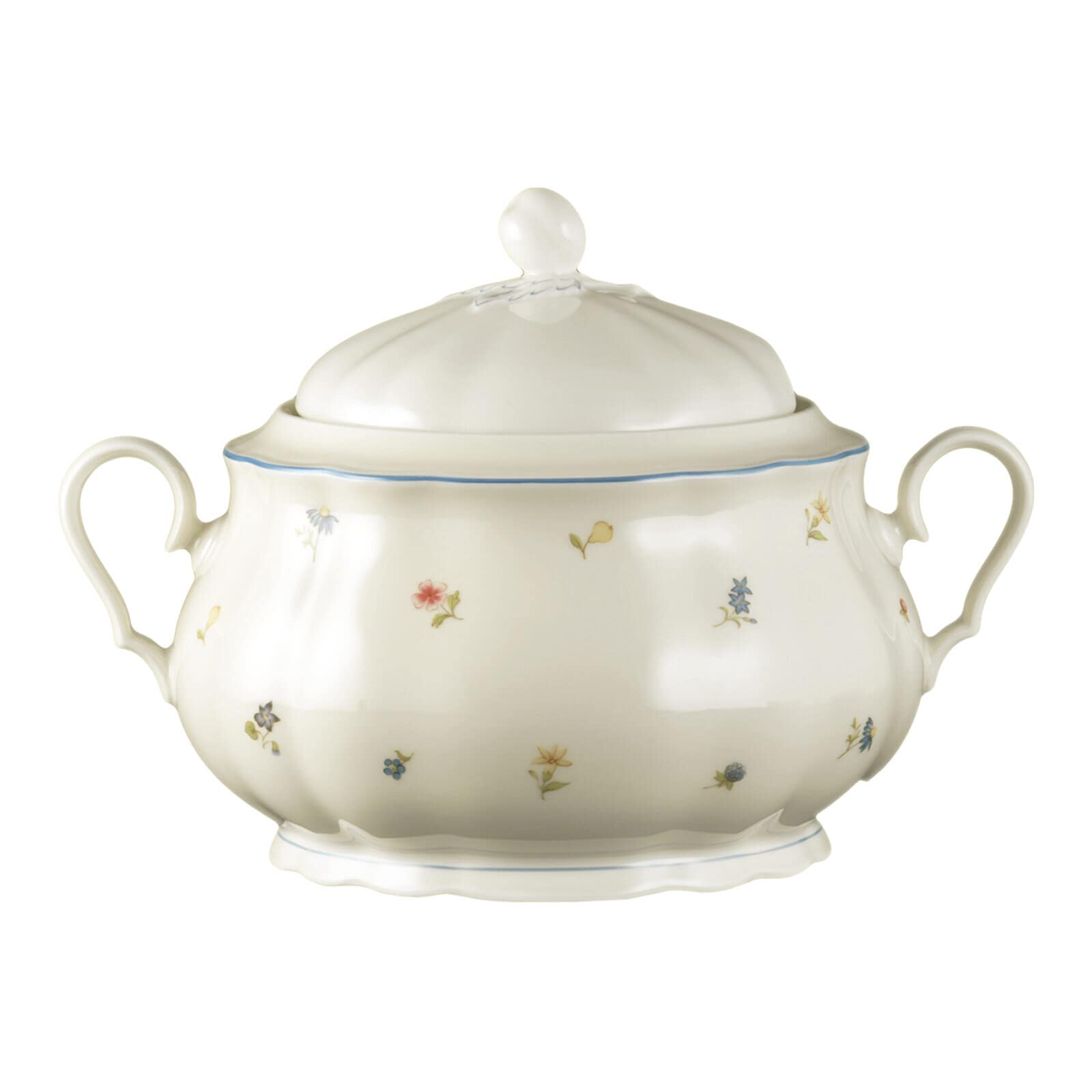 Seltmann Weiden Terrine mit Deckel Marieluise Elfenbein Streublume 3,05 l 