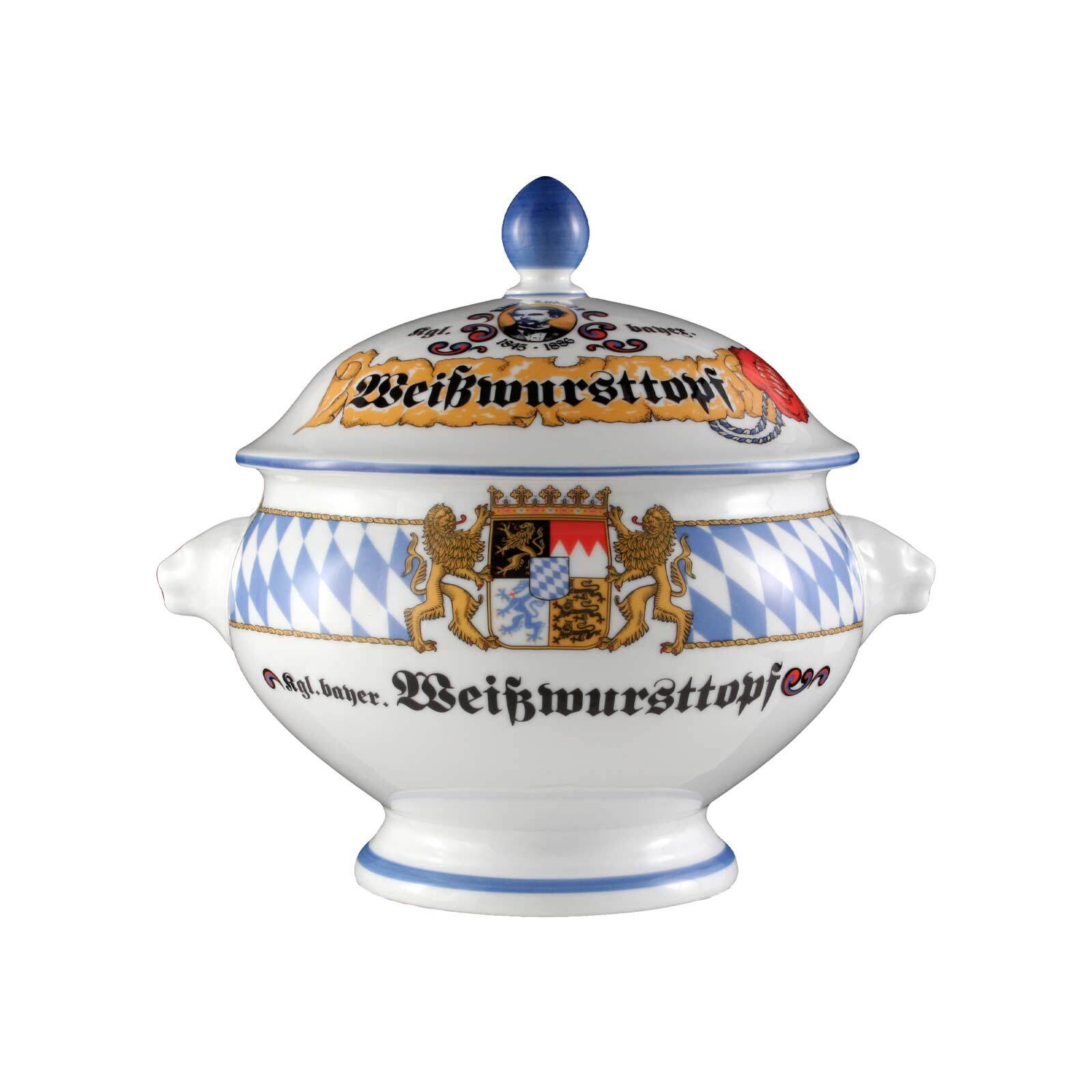 Seltmann Weiden L&ouml;wenkopfterrine mit Deckel Compact Bayern 2,1 l 