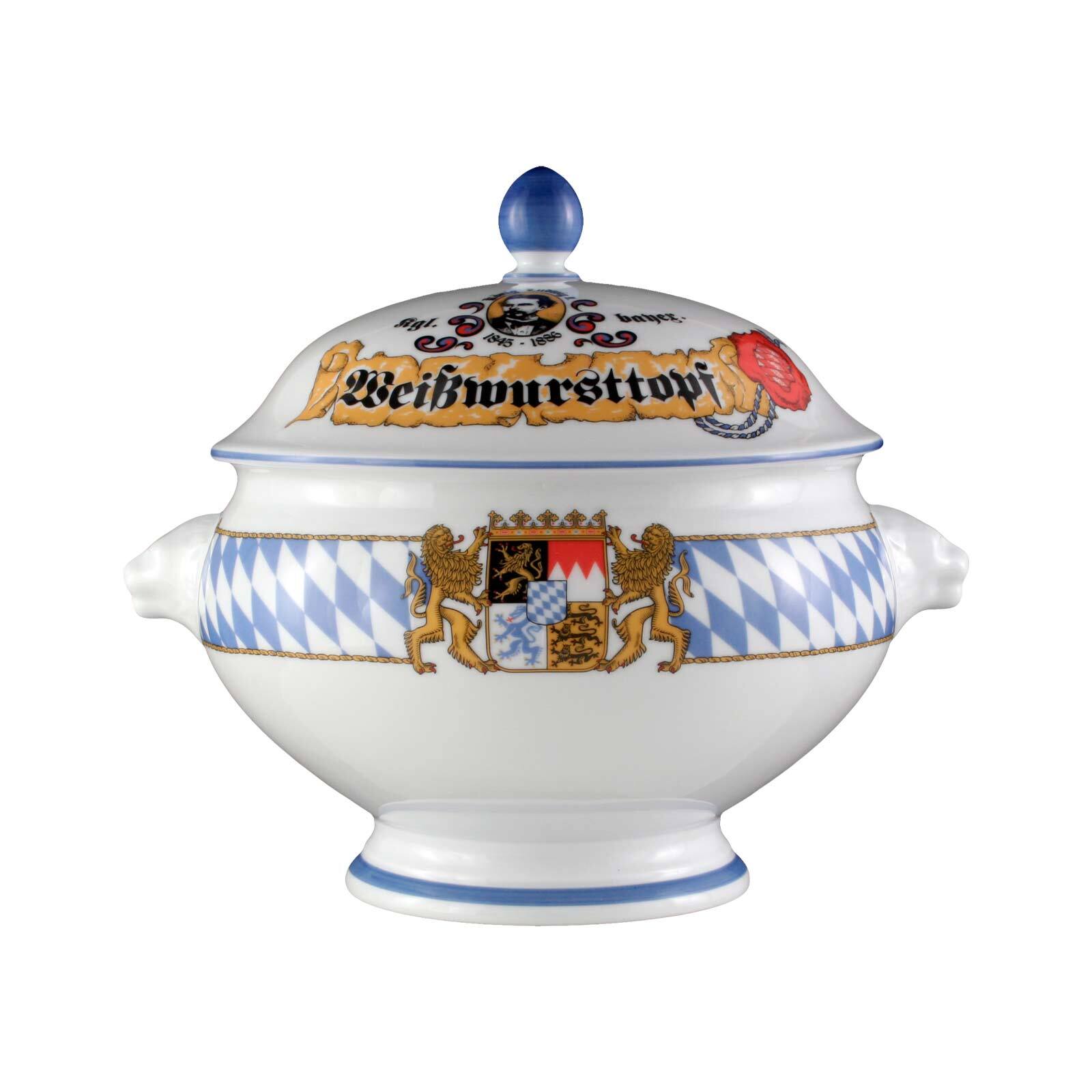 Seltmann Weiden L&ouml;wenkopfterrine mit Deckel Compact Bayern 3 l 