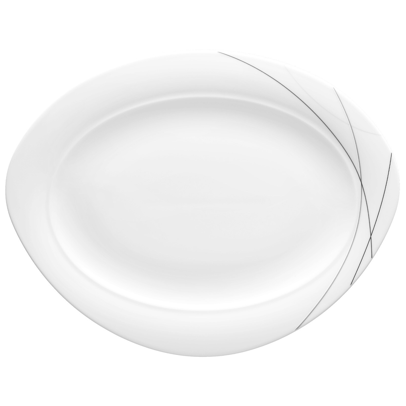 Seltmann Weiden Servierplatte Trio Highline 35 x 27 cm 