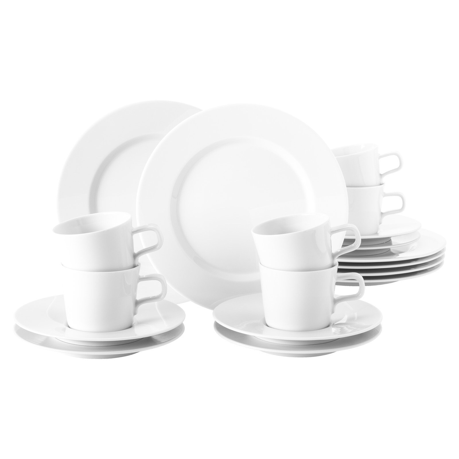 Seltmann Weiden Kaffeeservice No Limits Wei&szlig; 18er Set 