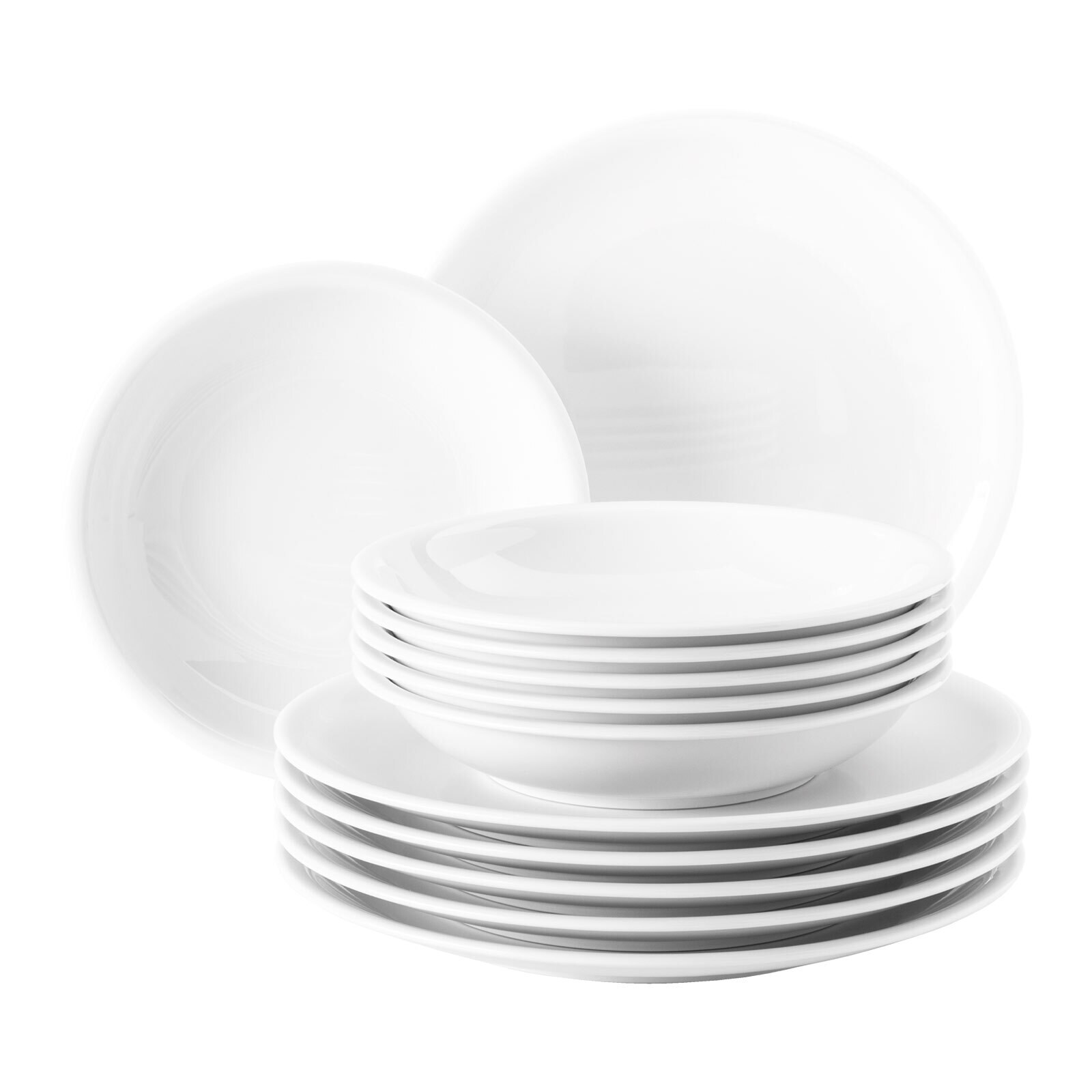 Seltmann Weiden Tafelservice Compact Wei&szlig; 12er Set 