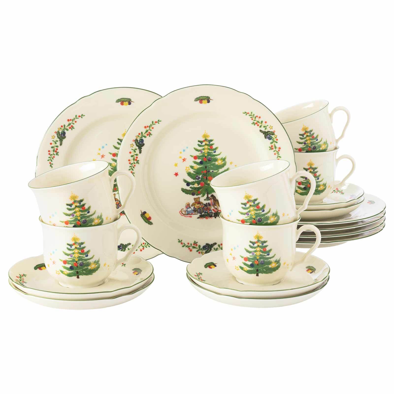 Seltmann Weiden Kaffeeservice Marieluise Weihnachten 18er Set 