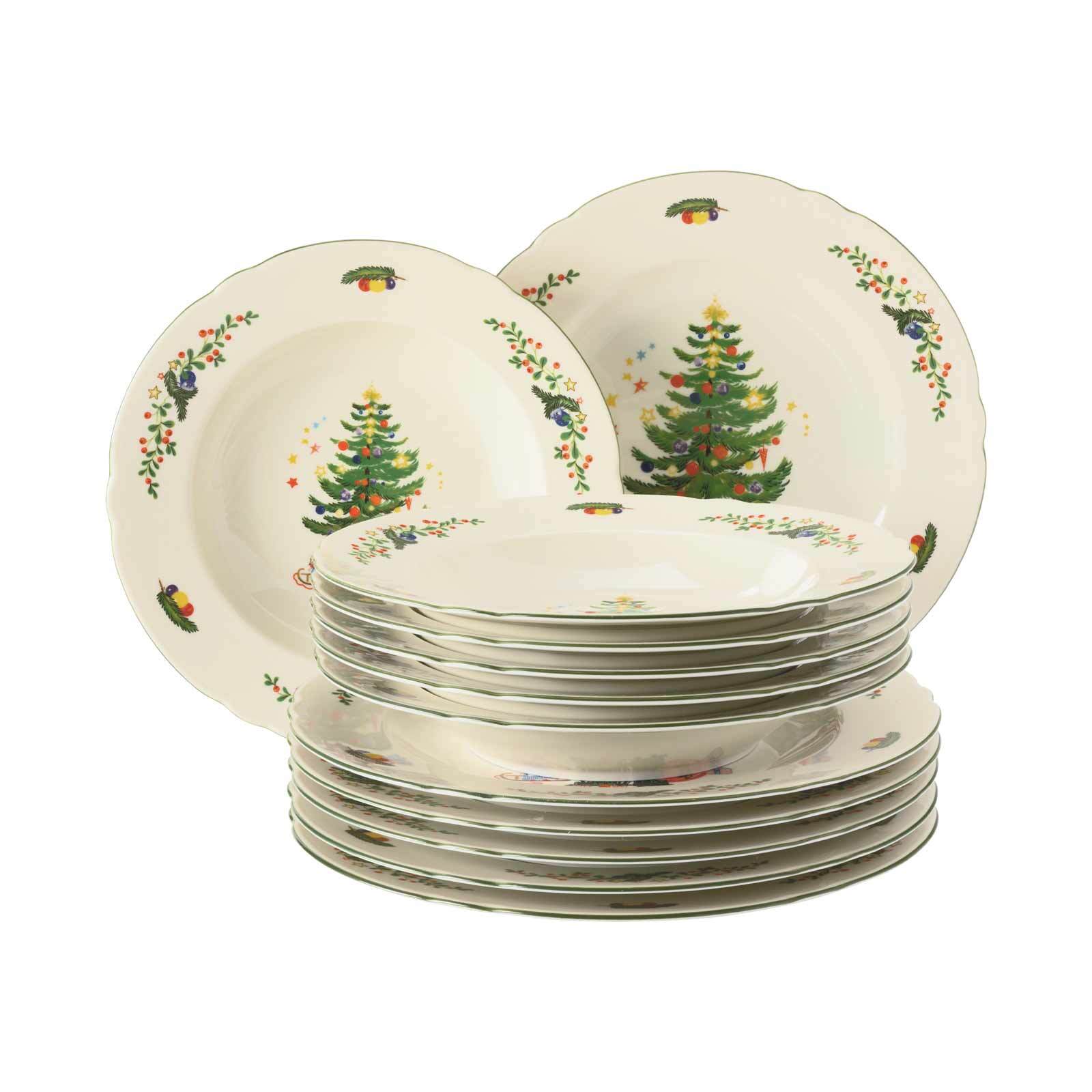 Seltmann Weiden Tafelservice Marieluise Weihnachten 12er Set 