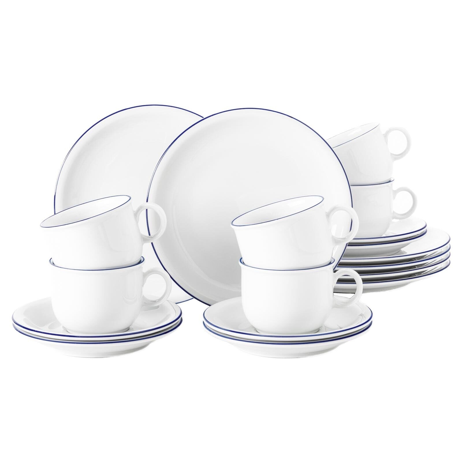 Seltmann Weiden Kaffeeservice Compact Blaurand 18-tlg.
