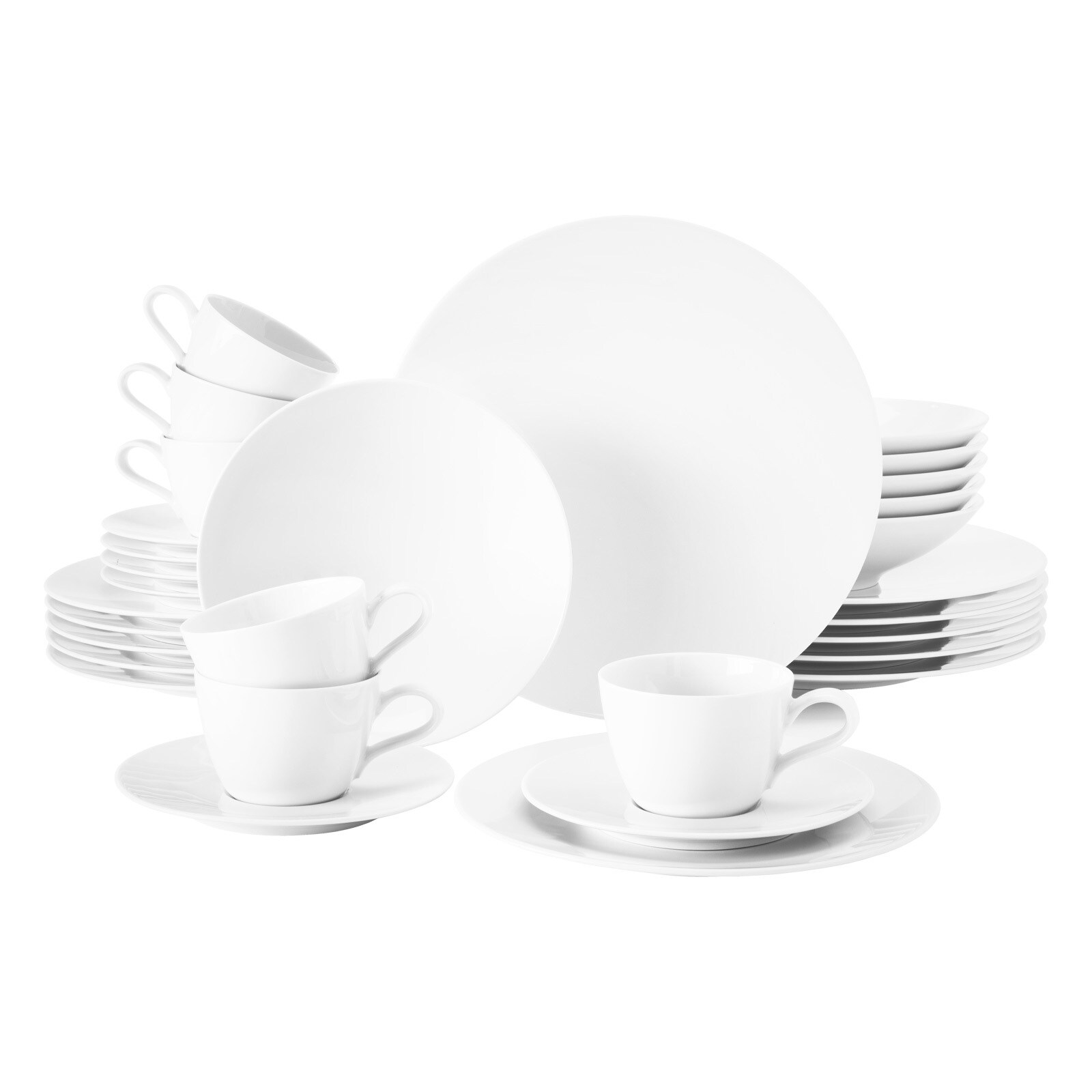 Kombiservice Life Weiß 30er Set