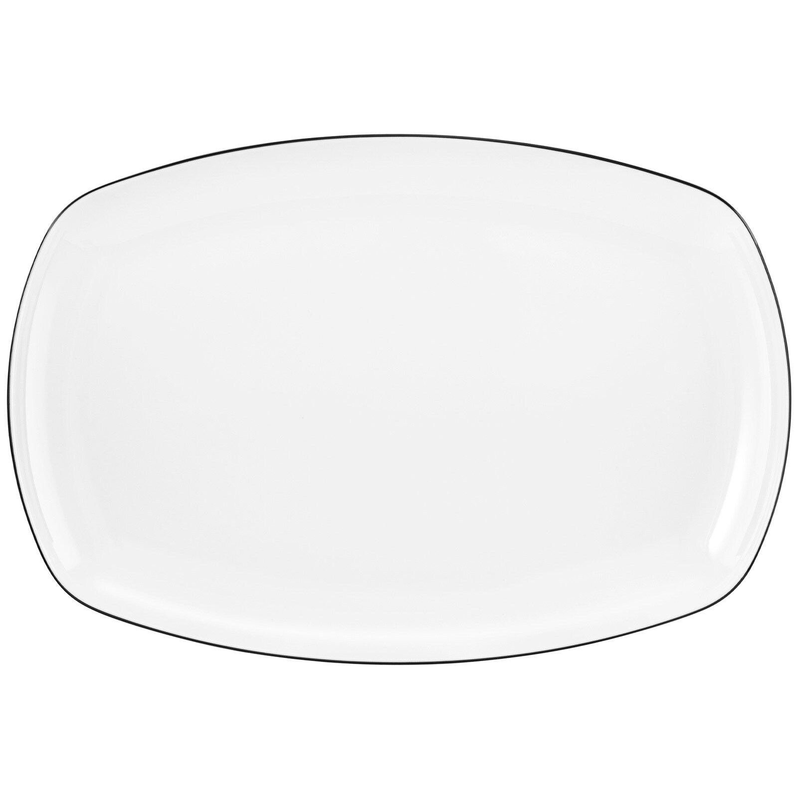 Seltmann Weiden Servierplatte Lido Black Line 35 x 24 cm 