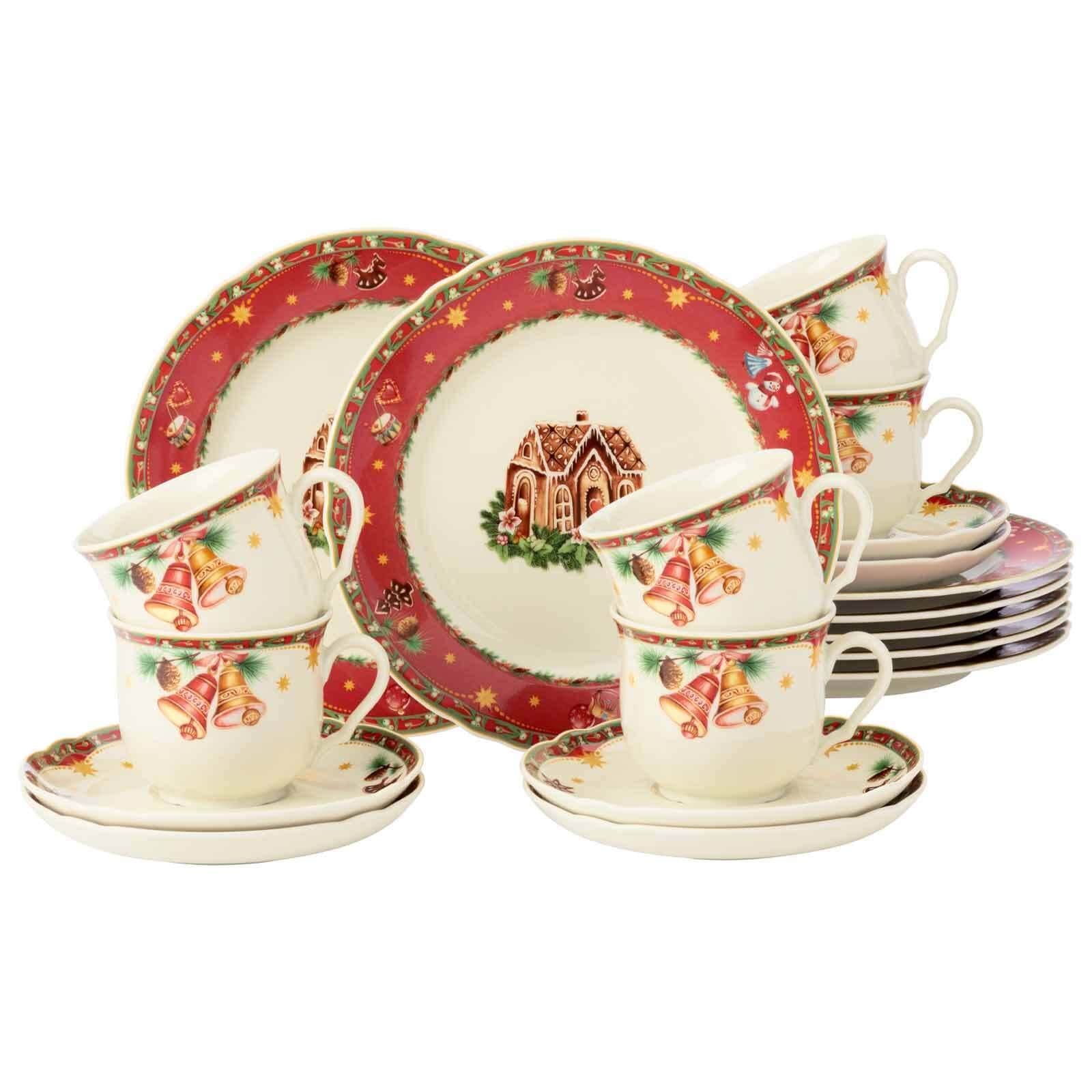 Seltmann Weiden Kaffeeservice Marieluise Weihnachtsnostalgie 18er Set 