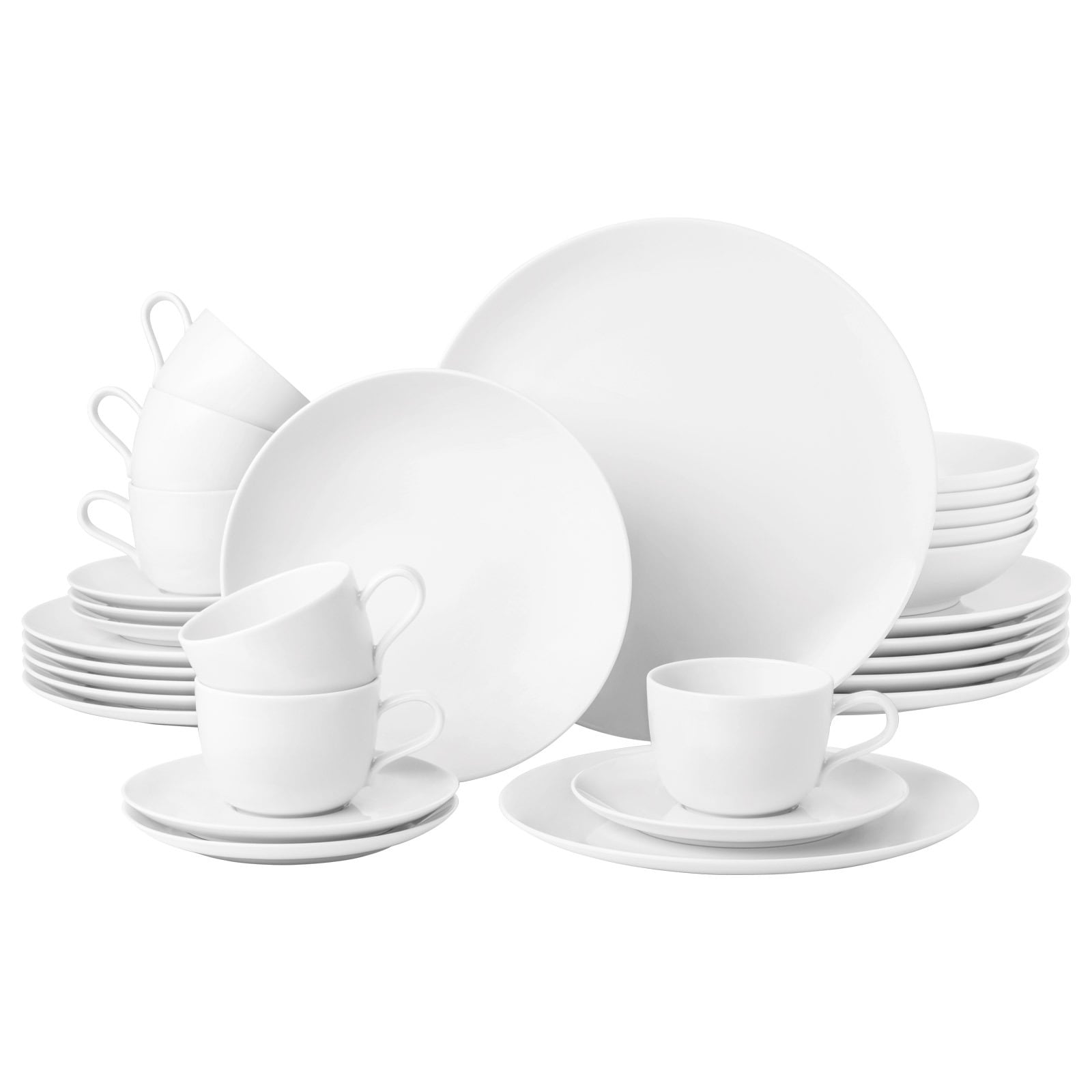 Seltmann Weiden Kombiservice Liberty Wei&szlig; 30er Set 