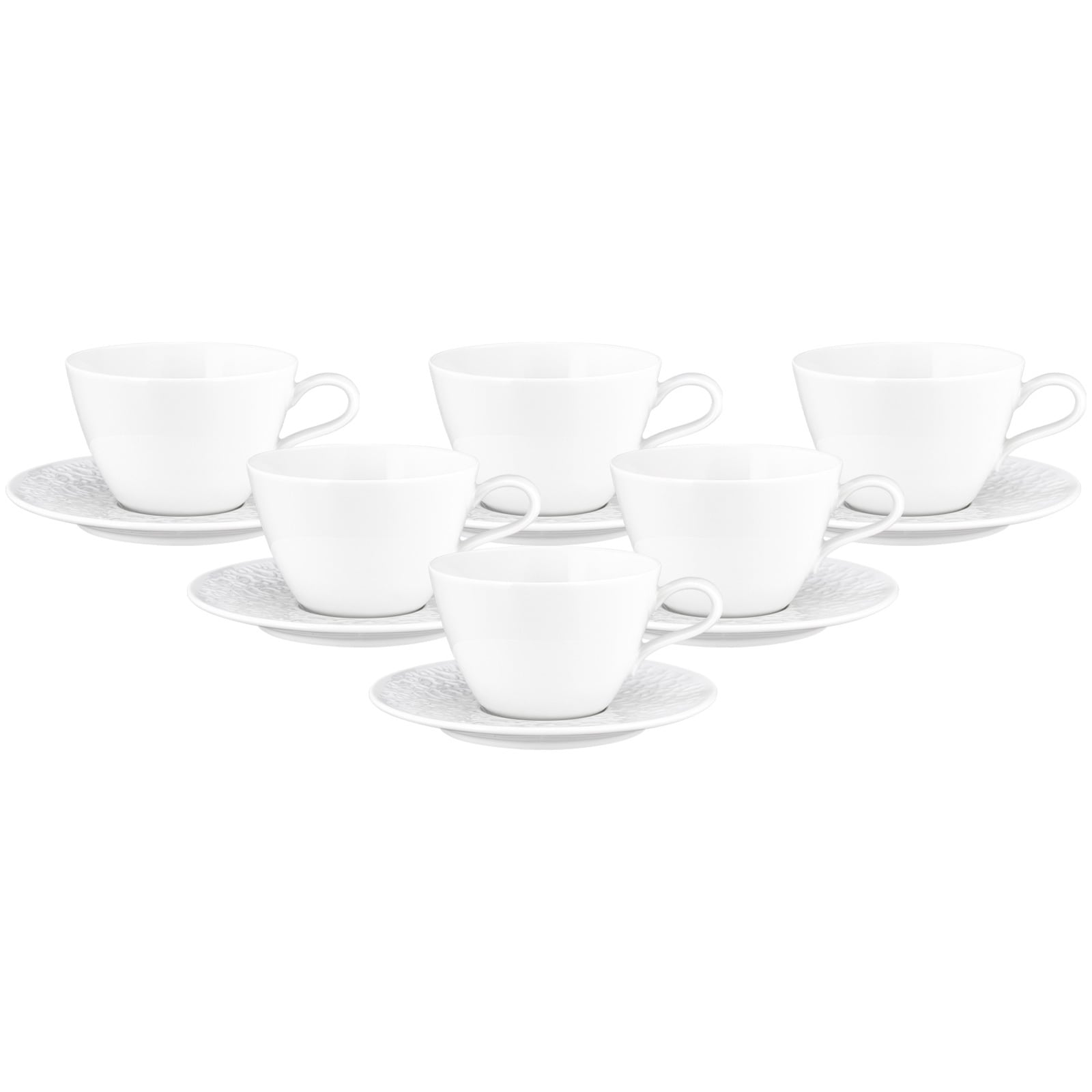 Seltmann Weiden Milchkaffeetassen mit Untertassen Nori Home 370 ml 6er Set 