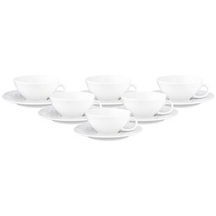 Seltmann Weiden Teetassen mit Untertassen Nori Home 140 ml 6er Set 