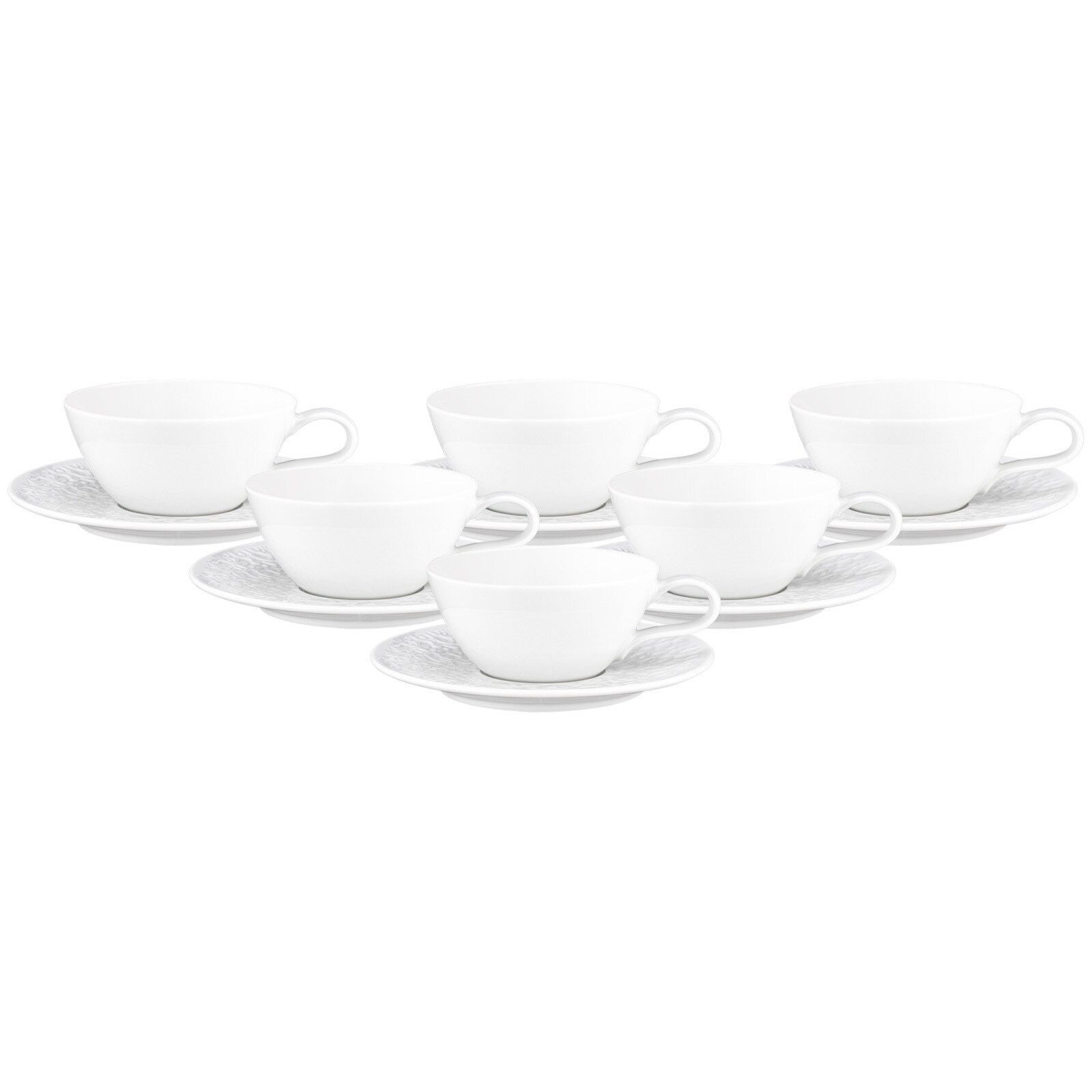 Seltmann Weiden Teetassen mit Untertassen Nori Home 280 ml 6er Set 