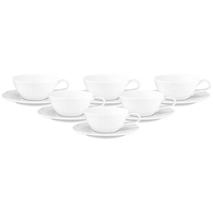 Seltmann Weiden Teetassen mit Untertassen Nori Home 280 ml 6er Set 