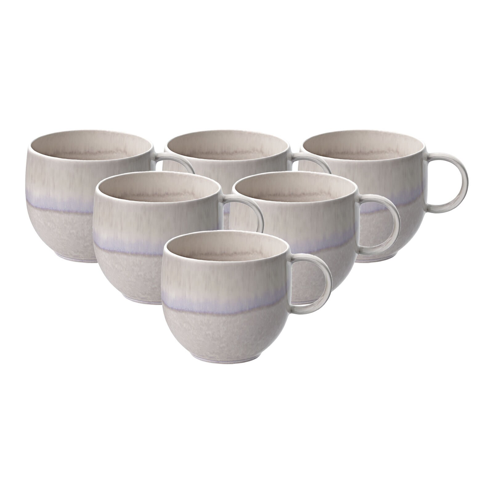 like. by Villeroy & Boch Henkelbecher Perlemor Sand 290 ml 6er Set 