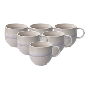 like. by Villeroy & Boch Henkelbecher Perlemor Sand 290 ml 6er Set 