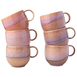 like. by Villeroy & Boch Henkelbecher Perlemor Coral 290 ml 6er Set 