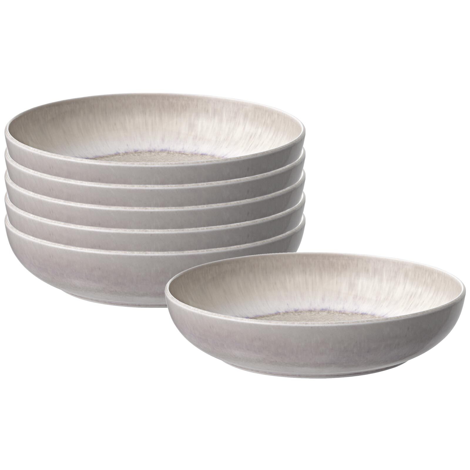 like. by Villeroy & Boch Pastaschalen Perlemor Sand &oslash; 22,2 cm 6er Set 