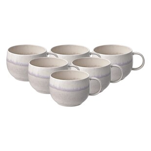 like. by Villeroy & Boch Kaffeetassen Perlemor Sand 190 ml 6er Set 