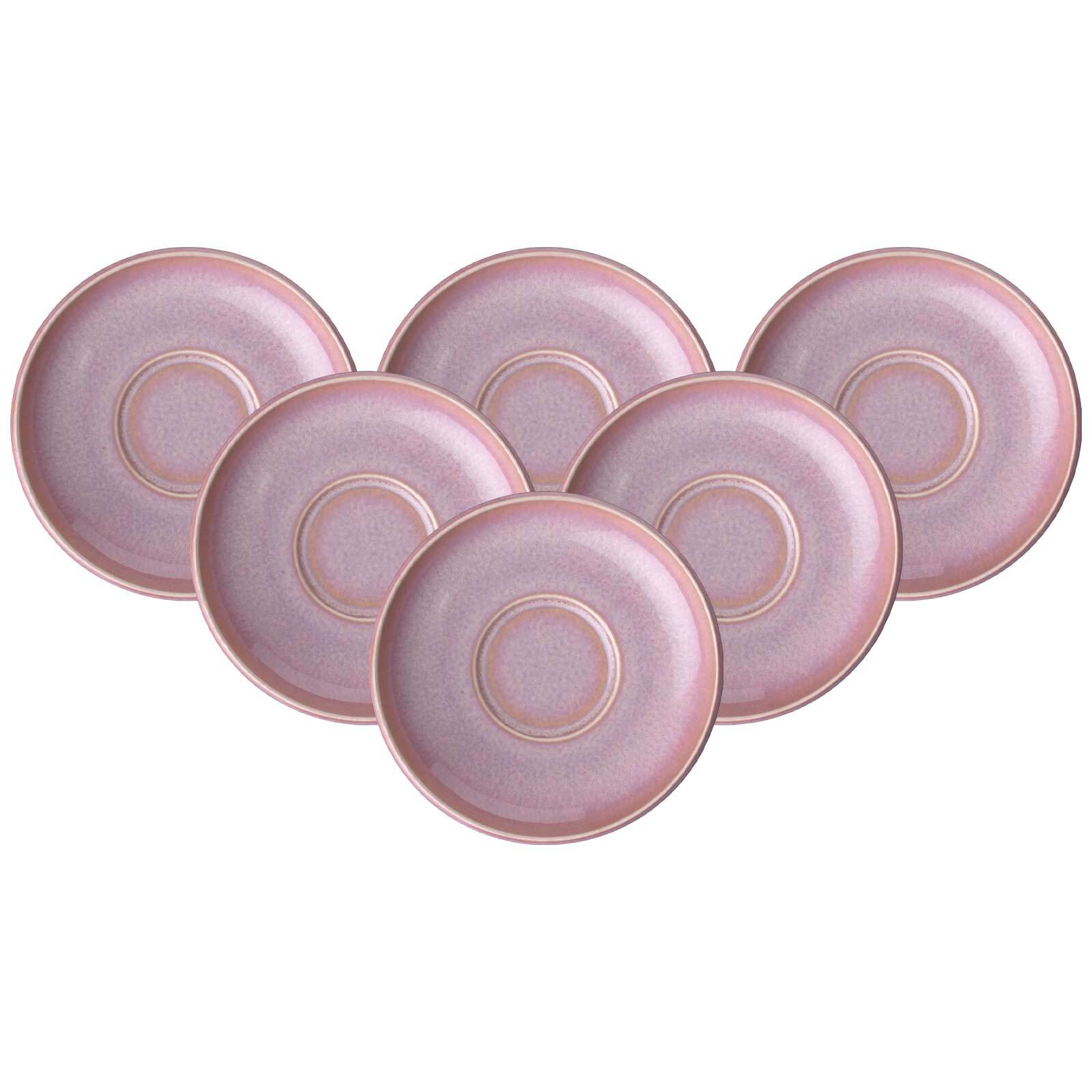 like. by Villeroy & Boch Espressountertassen Perlemor Coral &oslash; 12 cm 6er Set 