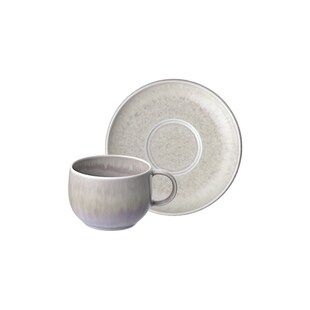 like. by Villeroy & Boch Espressotasse mit Untertasse Perlemor Sand 60 ml 