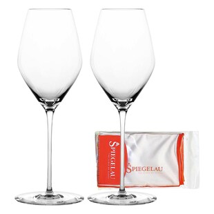 Spiegelau Champagnergläser + Poliertuch Hi-Lite 347 ml 2er Set 