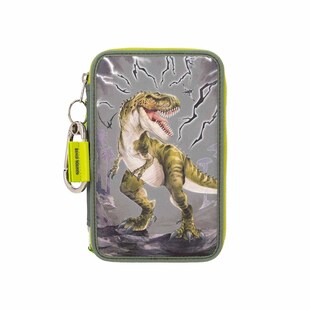 Depesche 3-Fach Federtasche Reflector Dino World 20 x 13 cm 