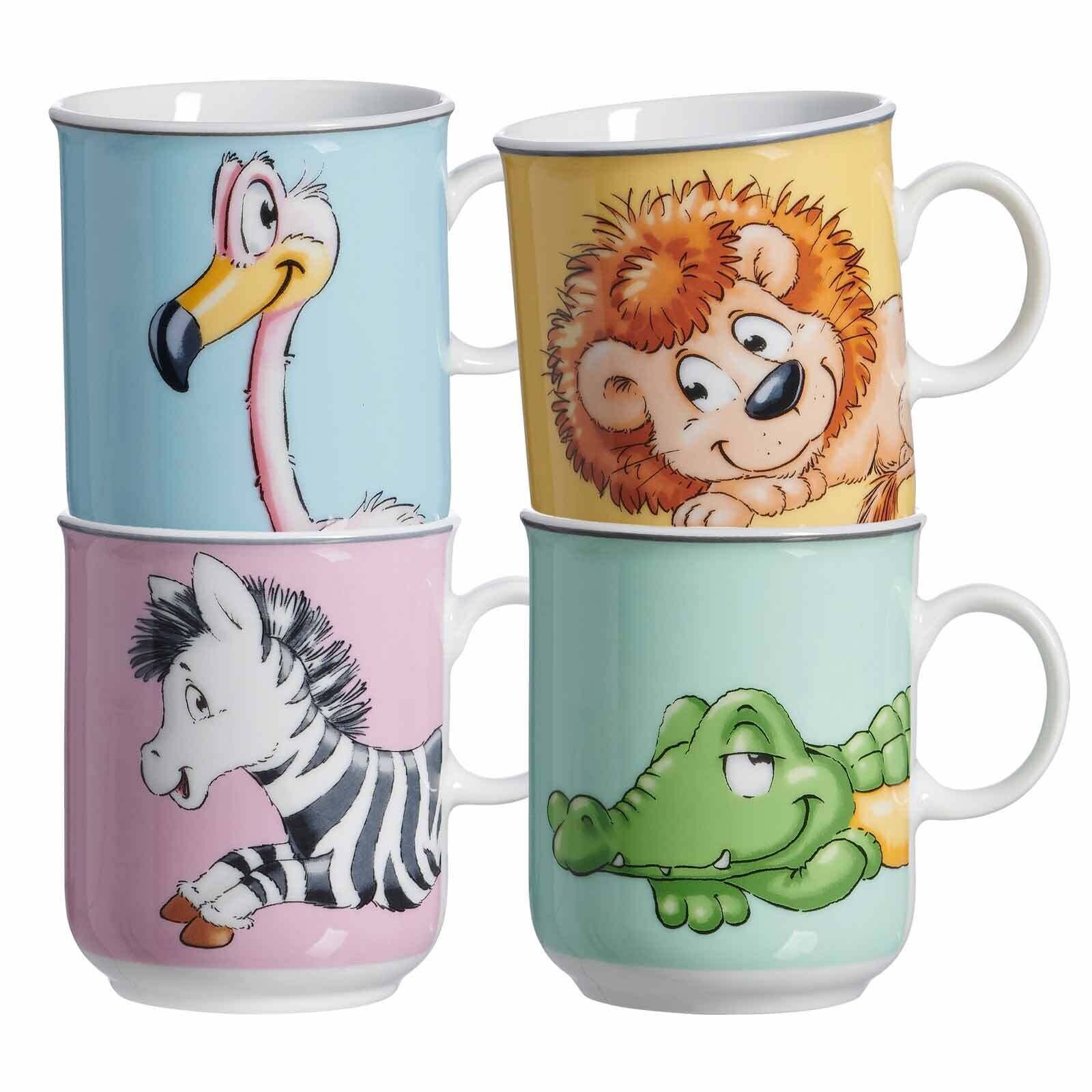 Kinderbecher Happy Zoo  4er Set
