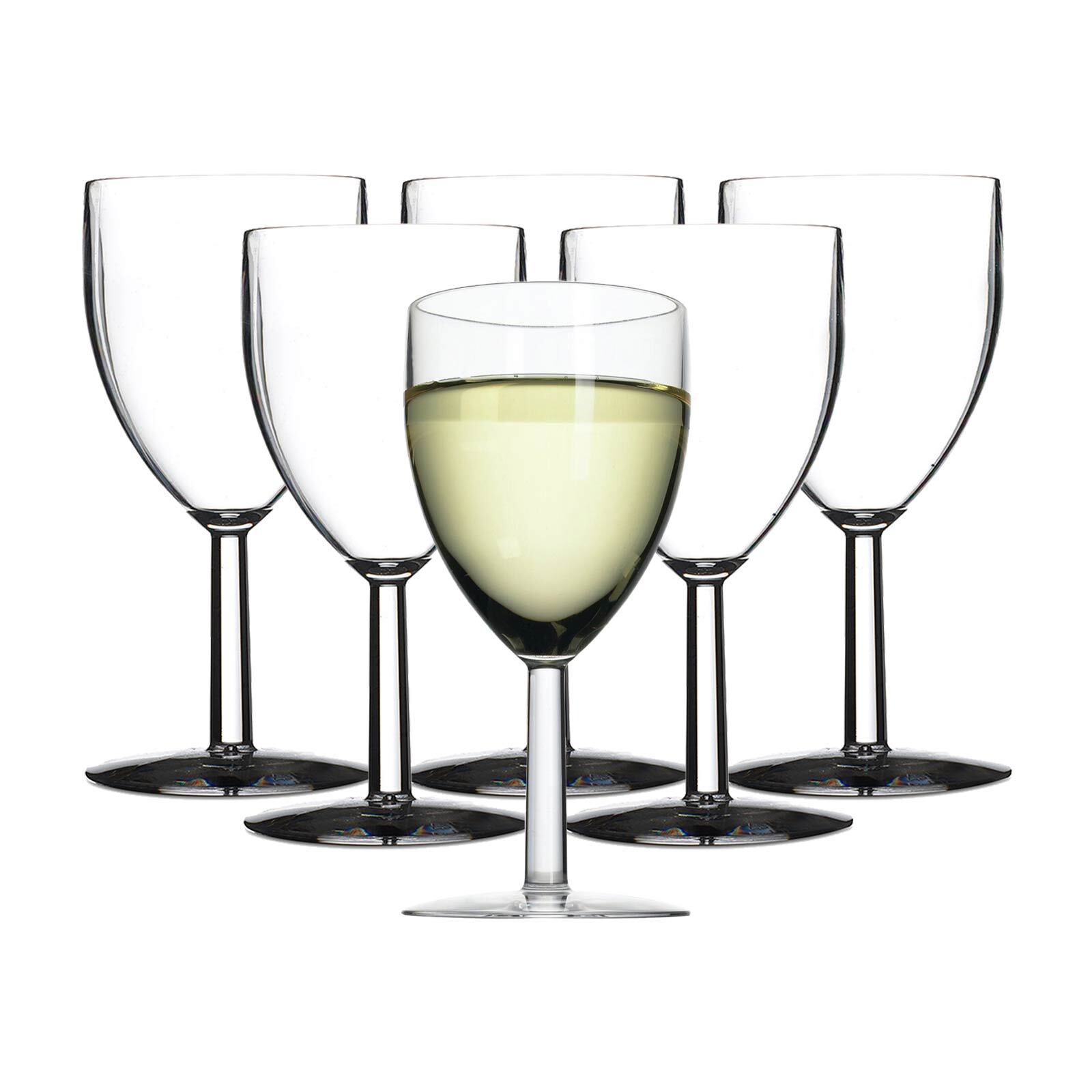 Mepal Kunststoff-Wei&szlig;weingl&auml;ser 200 ml 6er Set 