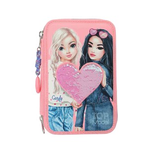 Depesche 3-Fach Federtasche inkl. Stifte TOPModel 20,5 x 14,3 x 7,5 cm 