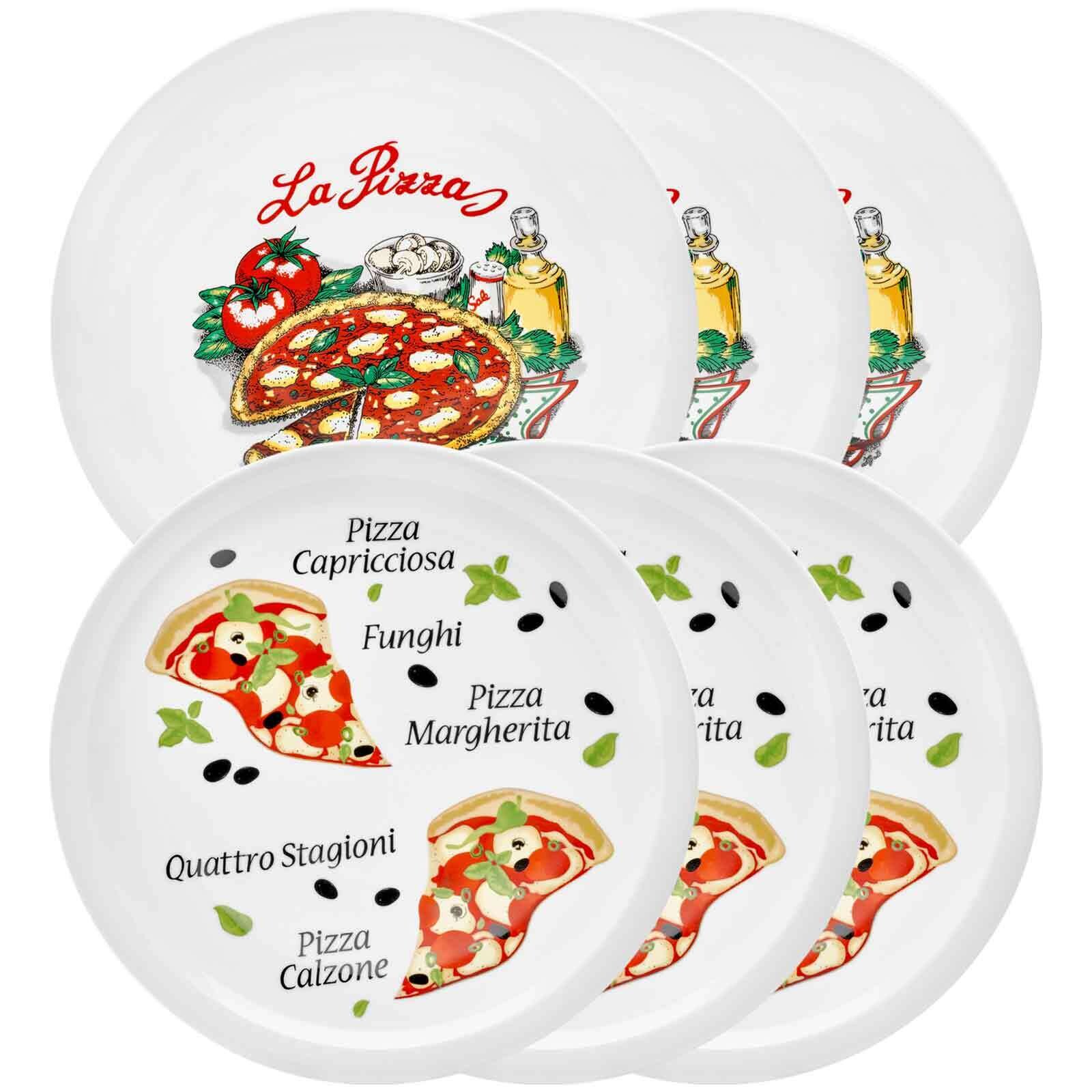Pizzateller Napoli & Margherita ø 30,5 cm 6er Set