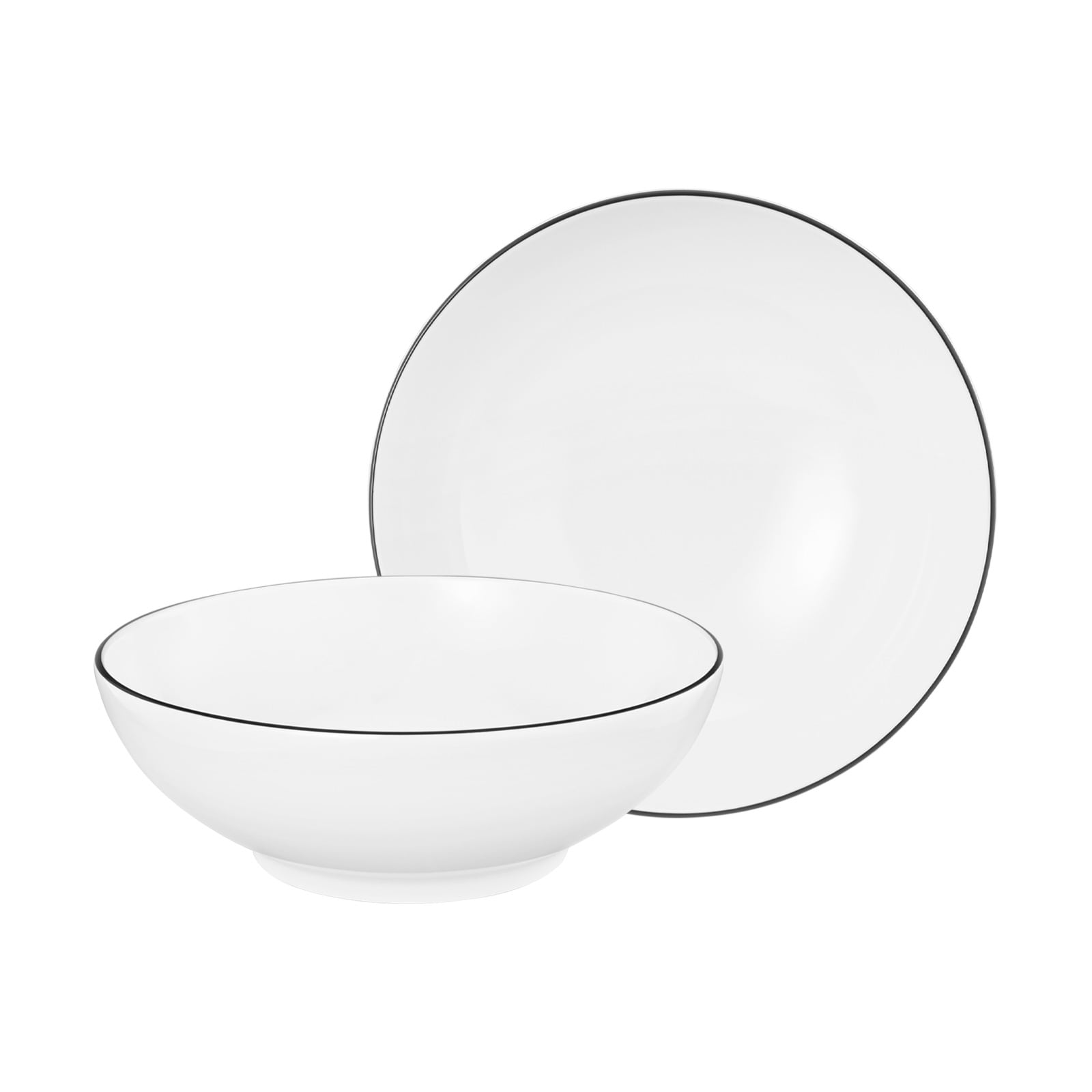 Seltmann Weiden Dessertschalen rund Lido Black Line &oslash; 15 cm 2er Set 