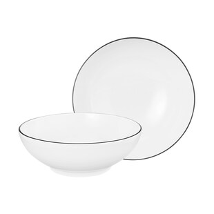 Seltmann Weiden Dessertschalen rund Lido Black Line ø 15 cm 2er Set 