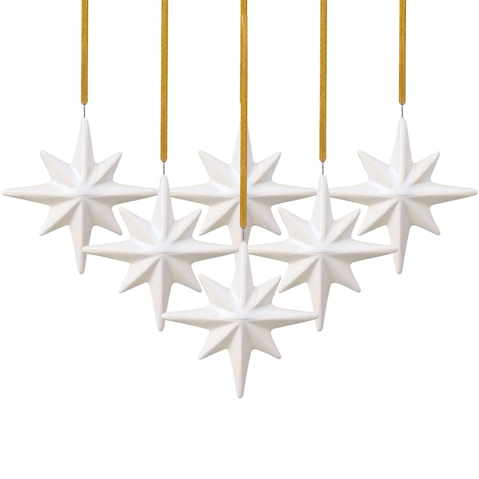 like. by Villeroy & Boch Ornamente Stern Winter Glow 6er Set 