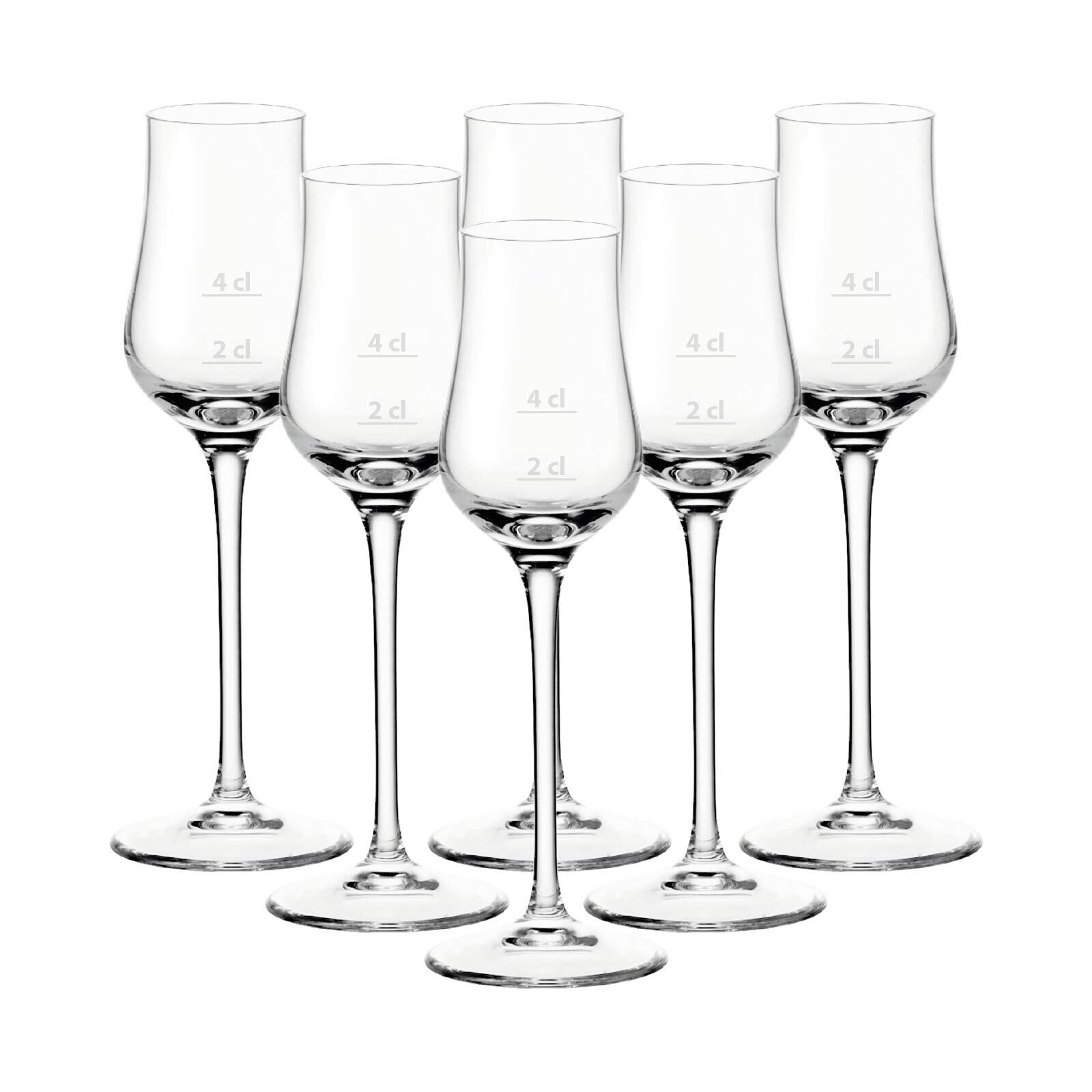 Grappagläser mit Füllstrichen Puccini Gastro-Edition 2 &  6er Set