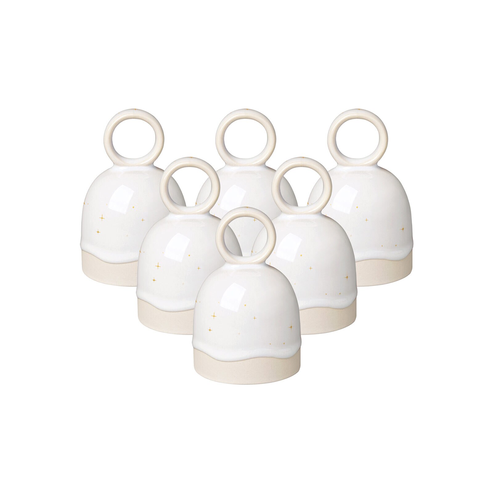 like. by Villeroy & Boch Tischglocken Winter Glow &oslash; 6,6 cm 6er Set 