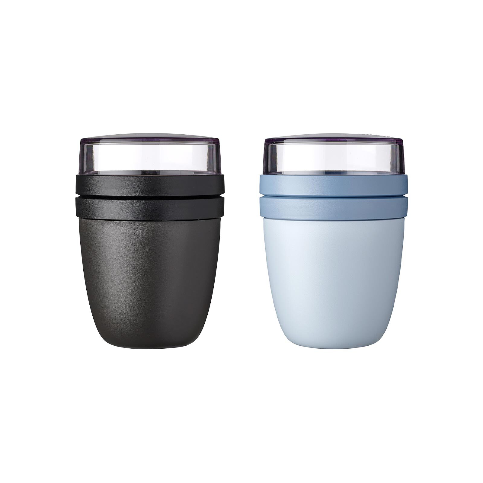 Mepal Lunchpots Nordic Black & Nordic Sage Ellipse &oslash; 10.7 cm 2er Set 