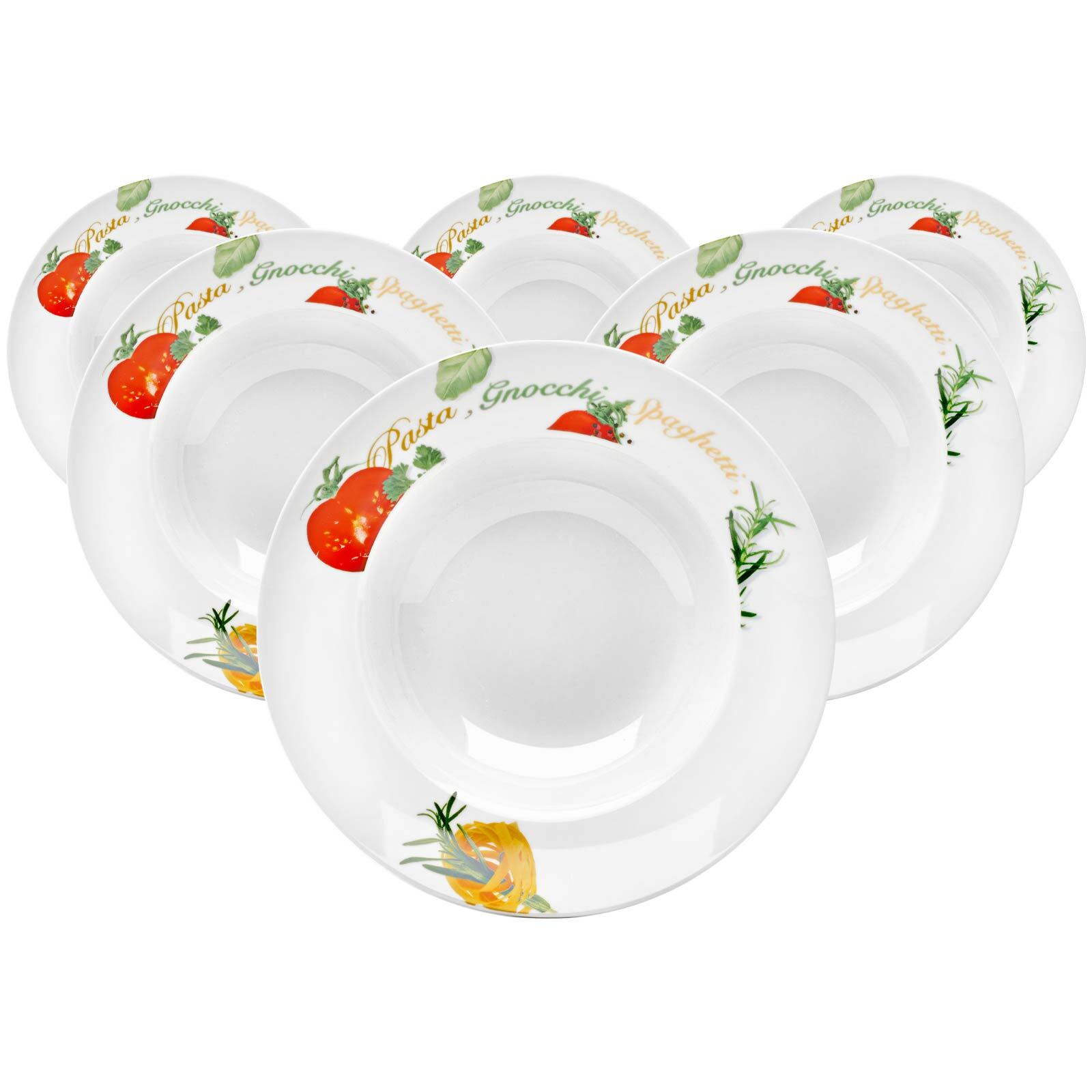 Van Well Pastateller Milano &oslash; 27 cm 6er Set 