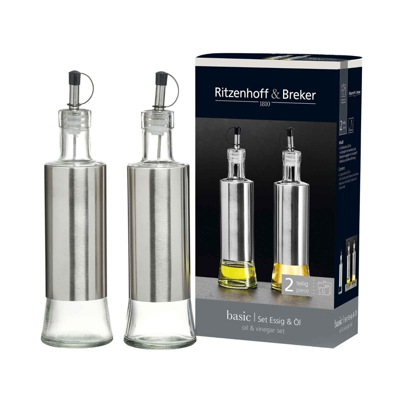 Essig & Öl Flasche Basic  2er Set