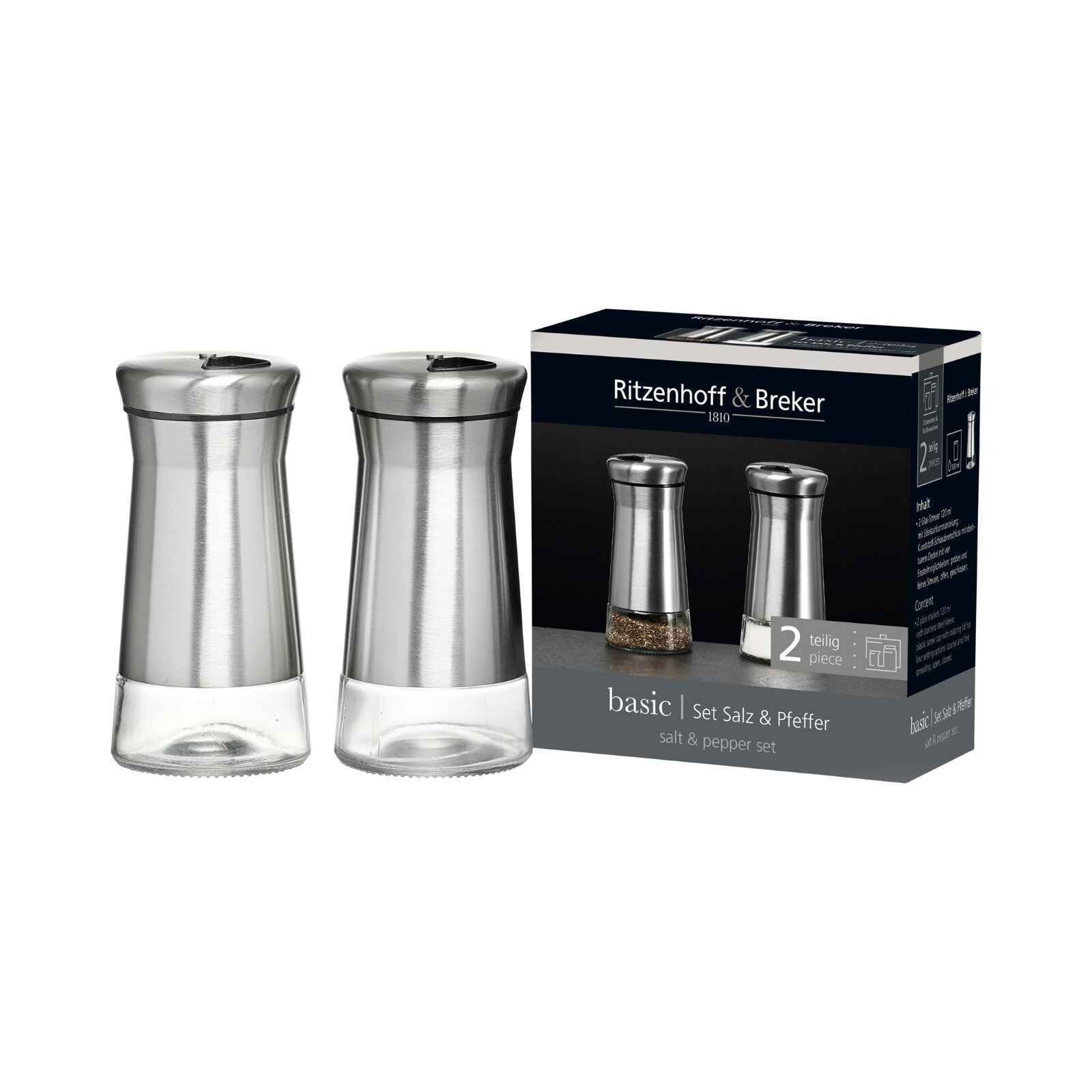 Salz- & Pfefferstreuer Basic  2er Set